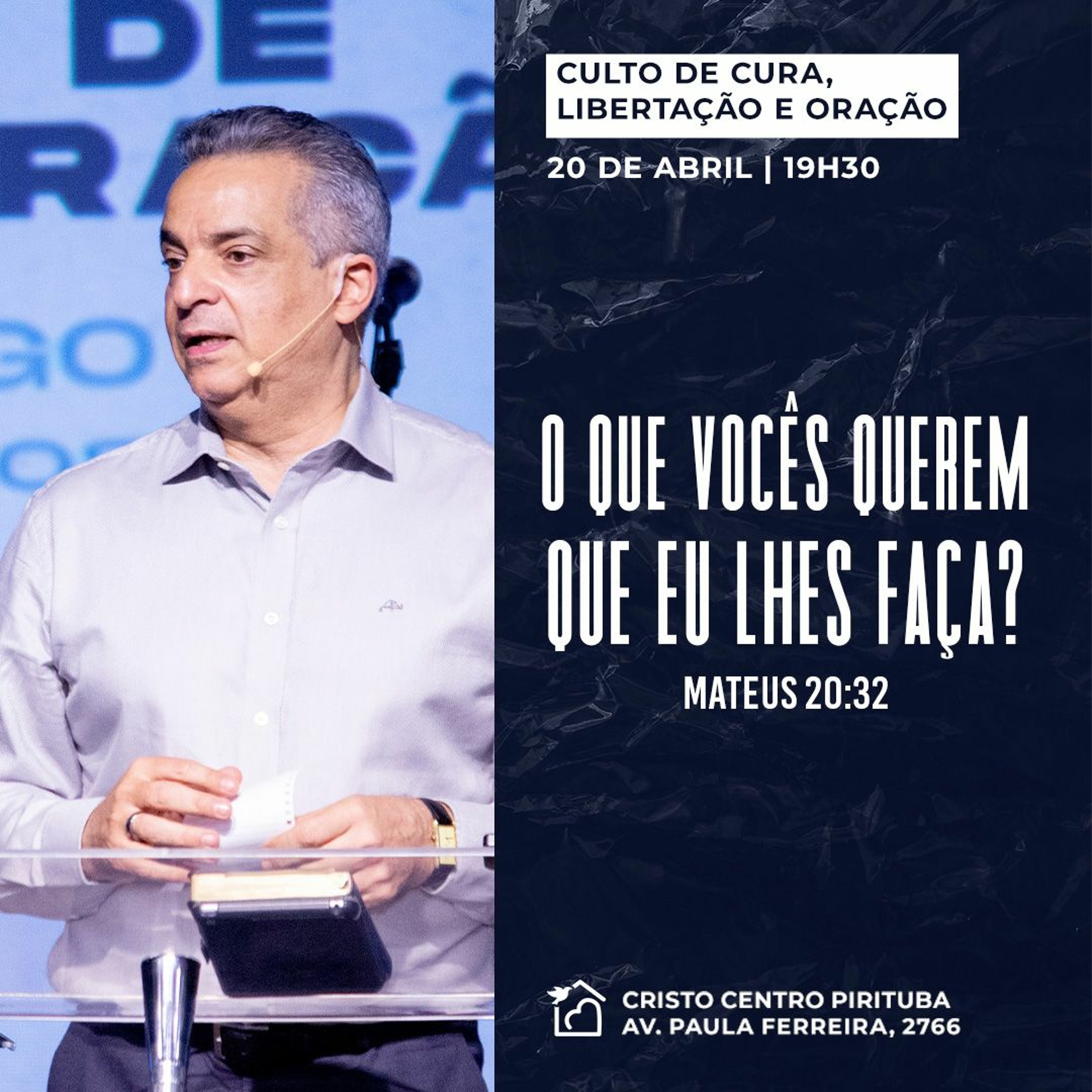 O Que Vocês Querem Que Eu Lhes Faça? - Apóstolo Rubens De Mattos 20/04/2023 episode artwork
