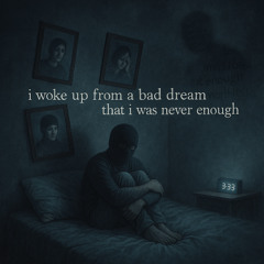i woke up from a bad dream that i was never enough