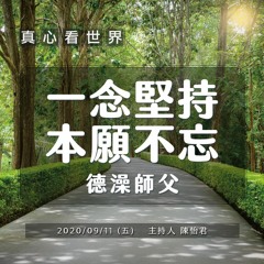 真心看世界 20200911【一念堅持 本願不忘｜德澡師父】