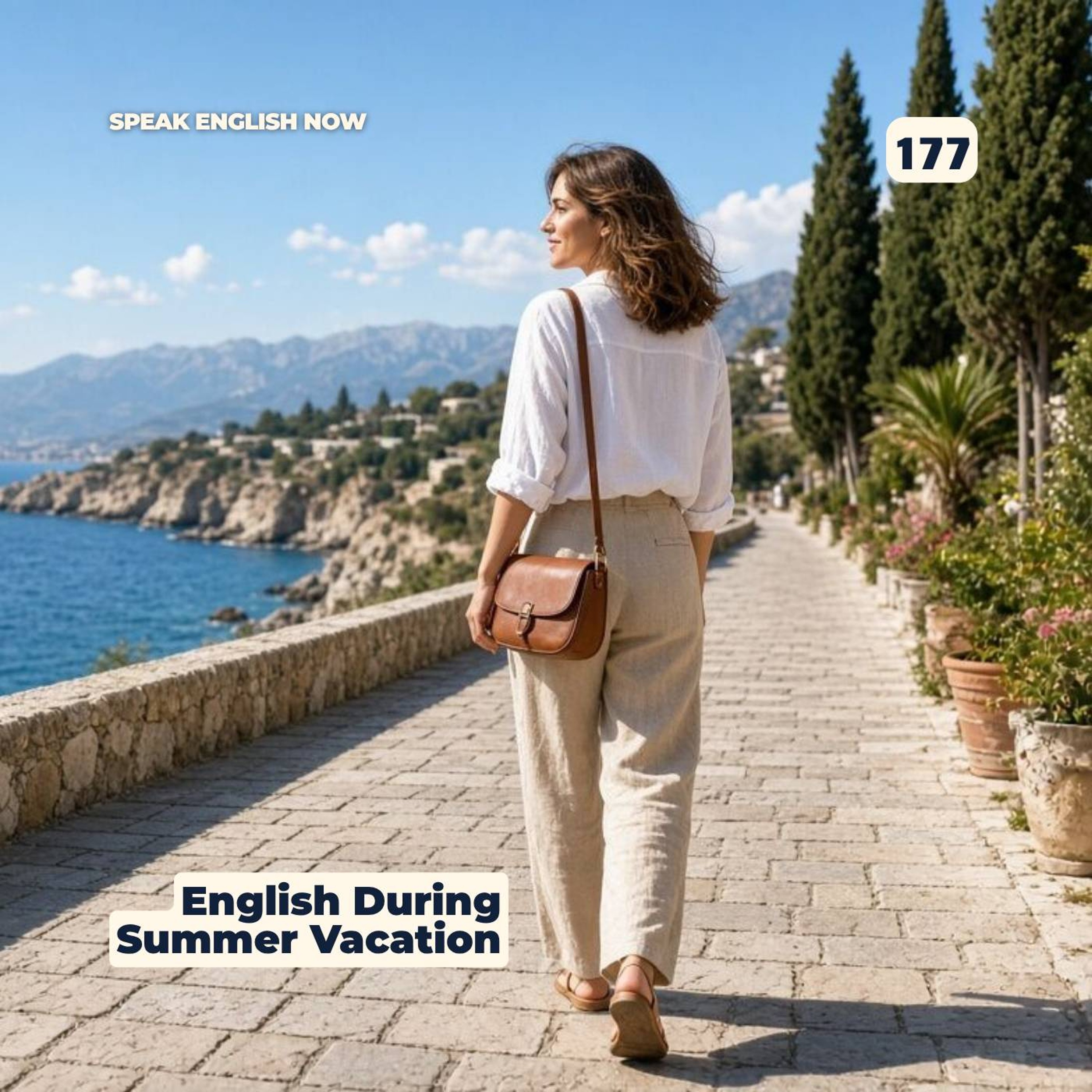 #177 Learning English during the summer vacation episode artwork