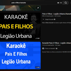 karaoke legião urbana pais e filhos com master do EF descanse em paz renato russo