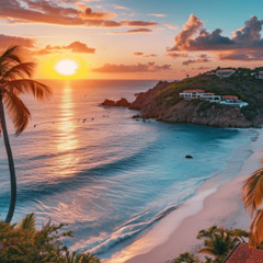 SUNSET IN PARADISE🌞 SAINT BARTH 🔆 BY STEPHANE GENTILE