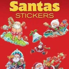 Read ebook [▶️ PDF ▶️] Glitter Santas Stickers (Dover Little Activity