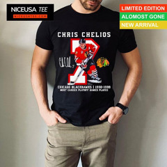 Chris Chelios Chicago Blackhawks 1990 1999 Jersey Retirement T T-Shirt