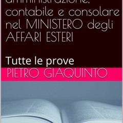 Epub 375 POSTI di COLLABORATORE di amministrazione, contabile e consolare nel MINISTERO degli A