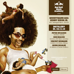 Ron Deacon is playing warm up 4 Moodymann RBMA Night at Distillery 2014-18-11