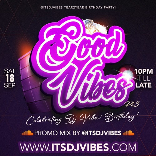 GOOD VIBES PT3 - DJ VIBES BIRTHDAY PARTY PROMO MIX - WWW.ITSDJVIBES.COM