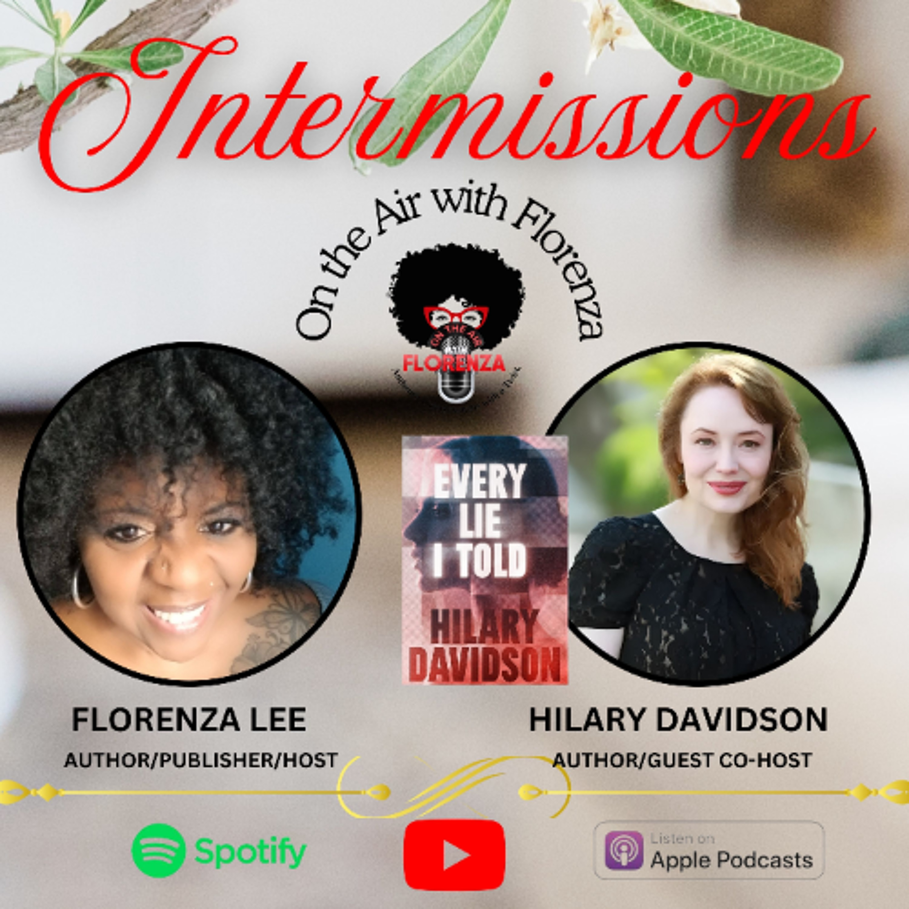 On the Air with Florenza Intermissions Featuring Hilary Davidson episode artwork