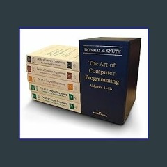 #^D.O.W.N.L.O.A.D ✨ Art of Computer Programming, The, Volumes 1-4B, Boxed Set (Art of Computer Pro