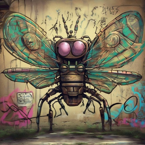ancient alien insect jazz beats, graffiti 005.23