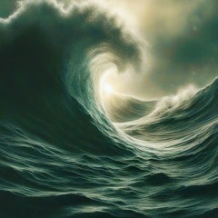 The stiring Waves arose from the water while the Mysterious shone from below