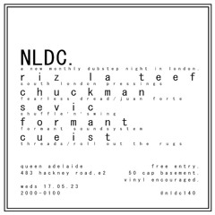 NLDC1 - Formant 0.00 / Sevic 1.11 / Chuckman 2.08 / Riz La Teef 3.06 / Cueist 4.07