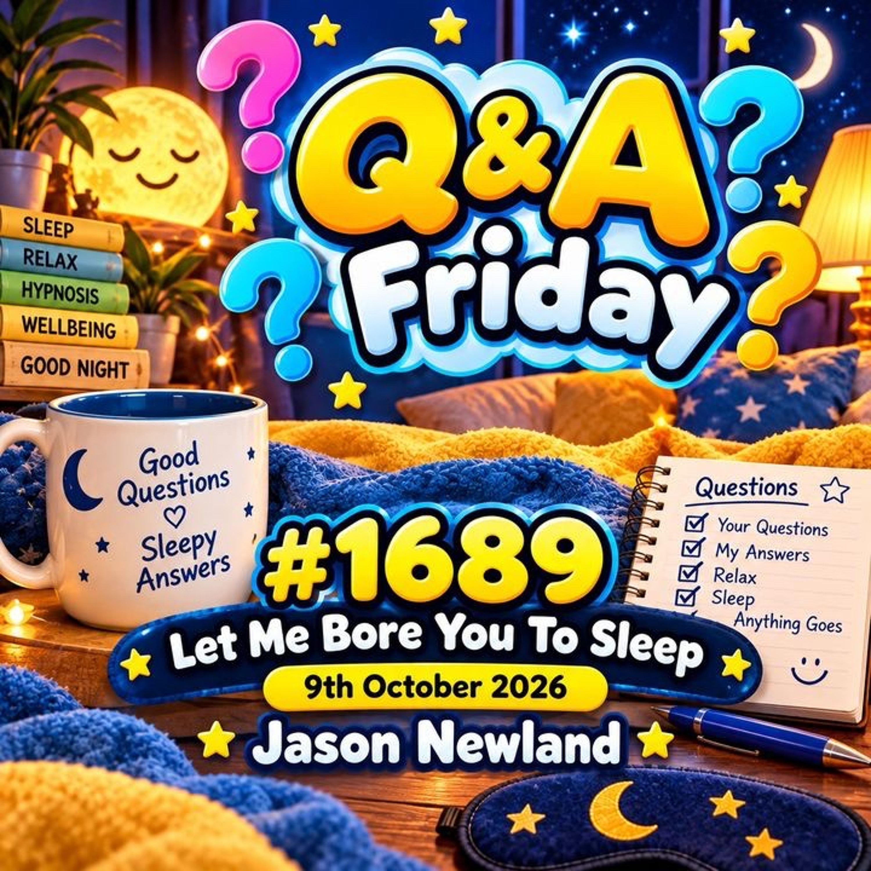 (Overnight Voice) Q&A Friday | #1689 Let Me Bore You To Sleep | 9th October 2026 | Jason Newland