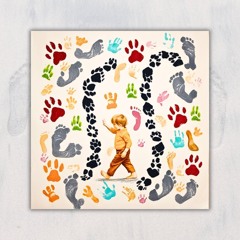 Footprints in Motion | Therian Poster Art