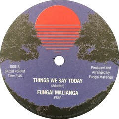 Fungai Malianga - Things We Say Today (1979)