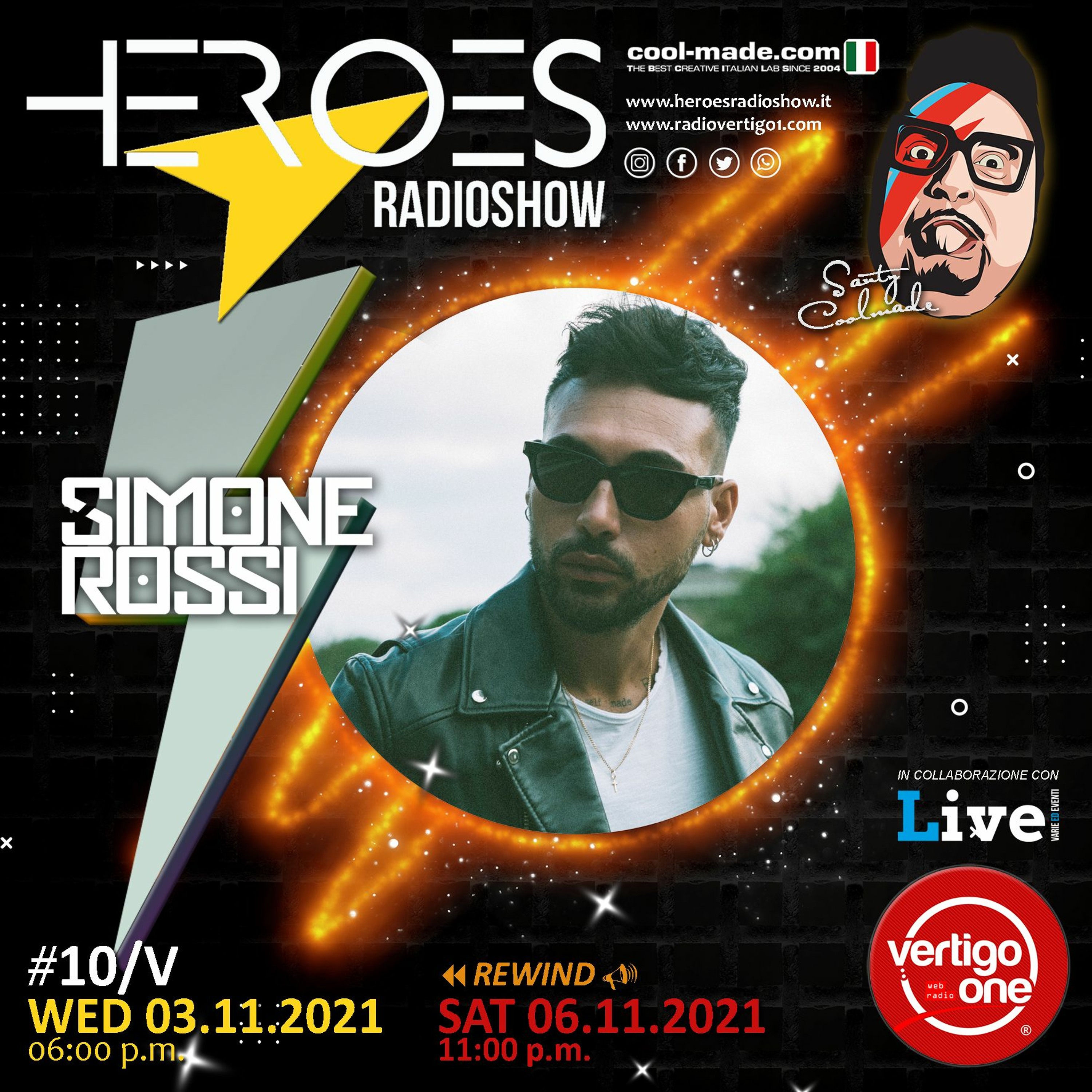 #10/2021-22> HEROES RadioShow - Special Guest SIMONE ROSSI episode artwork