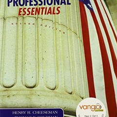 [Free] EBOOK ✔️ Paralegal Professional: Essentials by  Henry R. Cheeseman &  Thomas F