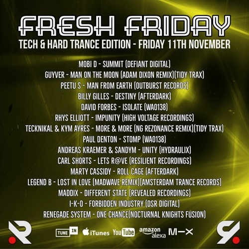 Fresh Friday (Tech & Hard Trance Edition)19 - 11 - 21