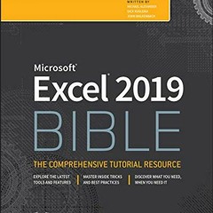Get EPUB KINDLE PDF EBOOK Excel 2019 Bible by  Michael Alexander,Richard Kusleika,Joh