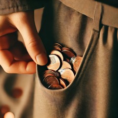 Pennies in Her Pocket