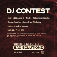 [CONTEST WINNER] SOLUTIONZ x BAD STATION Pres. BAD SOLUTIONZ - DJ CONTEST by SNAFU 👽