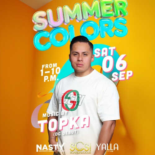 “SUMMER COLORS” (DayParty)~INT. DJ/PRODUCER TOPKA. 09/06/25. WASHINGTON D.C