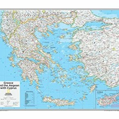 ✔️ Read National Geographic: Greece and The Aegean with Cyprus Wall Map - 28 x 22 inches - Lamin
