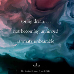 Sound notes from an anomalous spring (Naviar haiku 596)