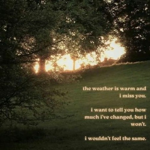i became aware of a change