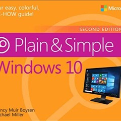 [EBOOK] Windows 10 Plain  Simple