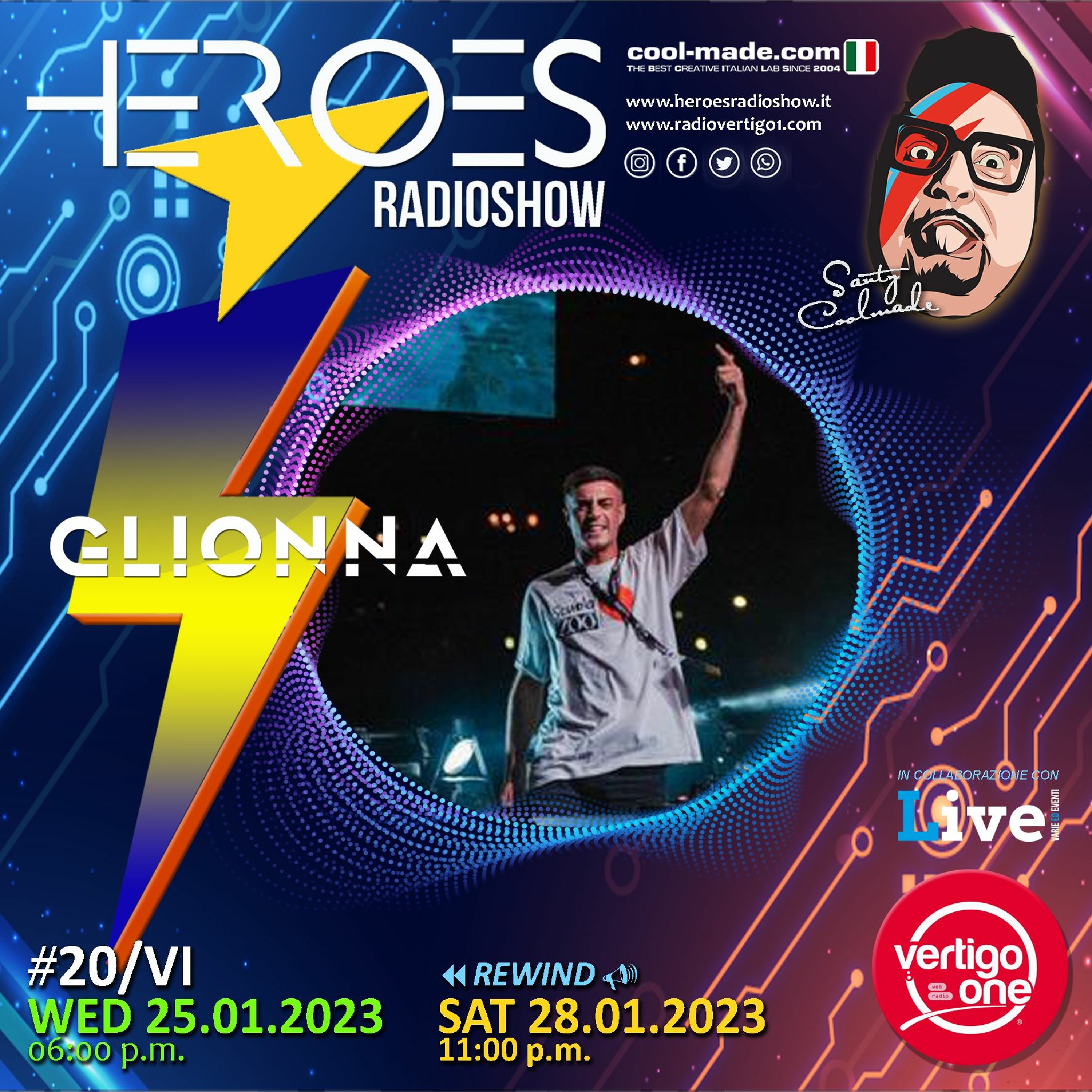 #20/2022-23> HEROES RadioShow - Special Guest GLIONNA episode artwork