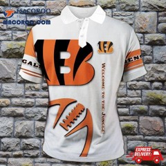 Cincinnati Bengals Zigzag Casual Polo Shirt