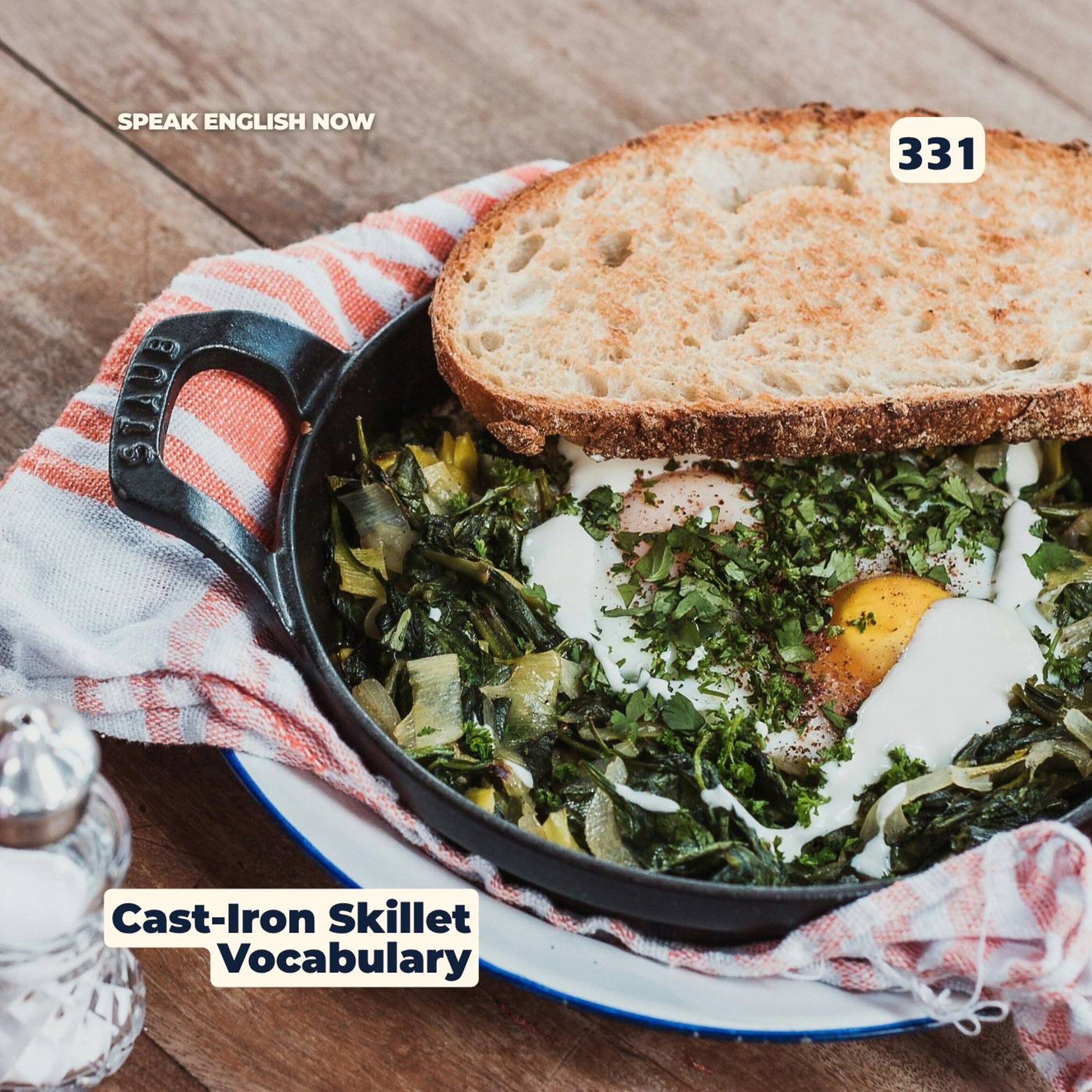 #331 Cooking Vocabulary - Cast Iron Skillet episode artwork