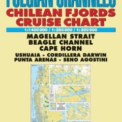 Patagonian & Fuegian Channels Map: Chilean Fjords Cruise Chart - Cape Horn. Ushuaia. Magellan Stra