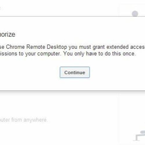chrome remote desktop black screen mac sierra
