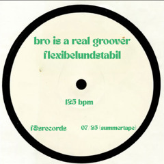 bro is a real groover