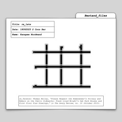 re_late w/ Kanapee Nordwand (18.09.2025)