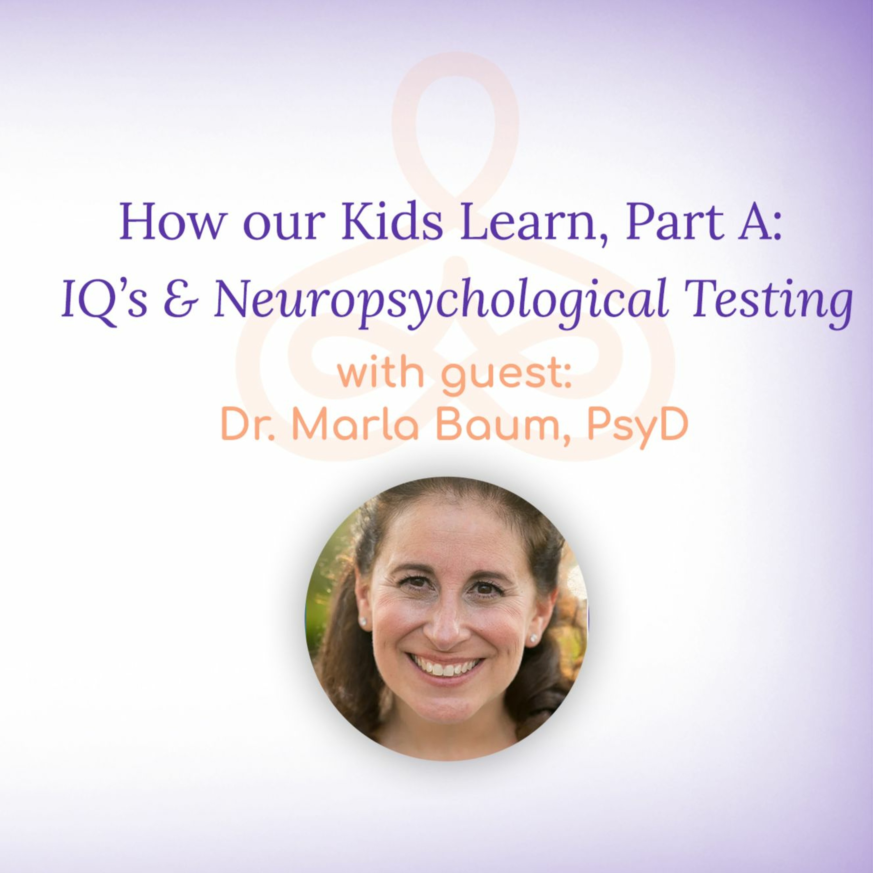 “How our Kids Learn, Part A: IQ’s and Neuropsychological Testing” – with Dr. Marla Baum PsyD episode artwork