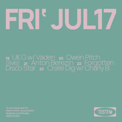 Forgotten Disco Star @ TESTFM — 17/07/2020