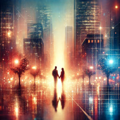Lovers in the City Lights