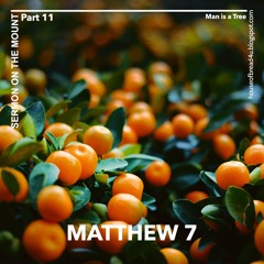 Voice Note For 20241001 - Matthew 7 KJV - Sermon On The Mount - Part 11