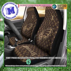 NFL Philadelphia Eagles Louis Vuitton Monogram Pattern Car Seat Cover