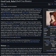 Chappell Roan - Good Luck, Babe! (Joel Cruz Remix)