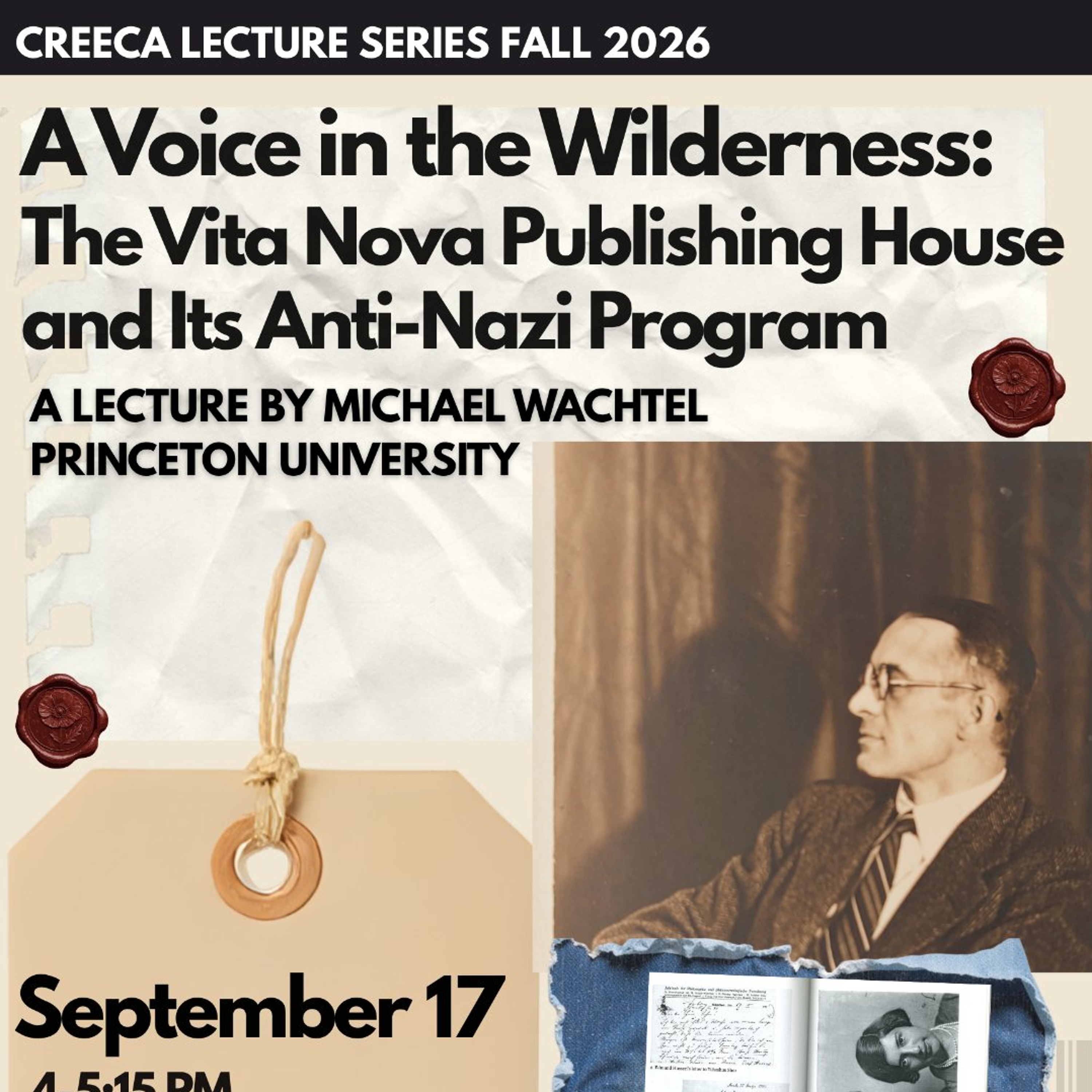 "A Voice in the Wilderness: The Vita Nova Publishing House and Its Anti-Nazi Program," a lecture by Michael Wachtel episode artwork
