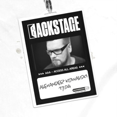 Alexander Kowalski - DJ Set @ Backstage at Radio Sunshine Live 17.04.2021