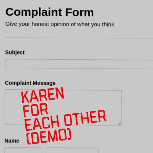 Karen For Each Other (Demo)