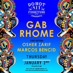 Osher Zarif - Do Not Sit On The Furniture - 01-02-2025