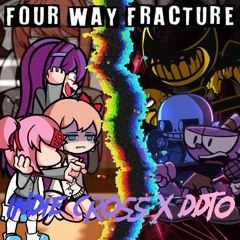 Four Way Crossover - Four Way Fracture but it's Doki Doki Takeover Vs Indie Cross