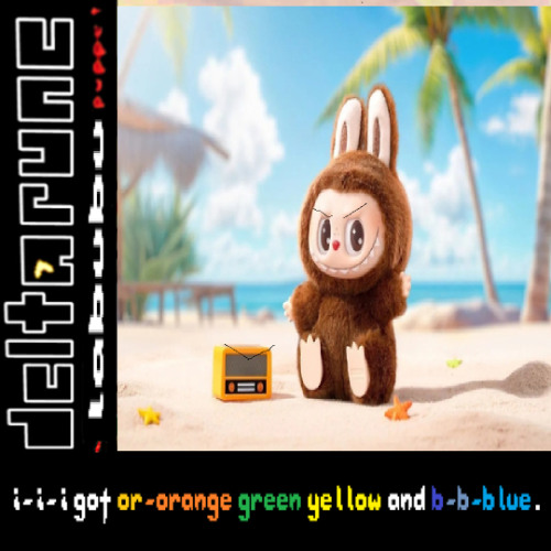 DeltaRune the labubu puppet: i-i-i got or-orange green yellow and b-b-blue.