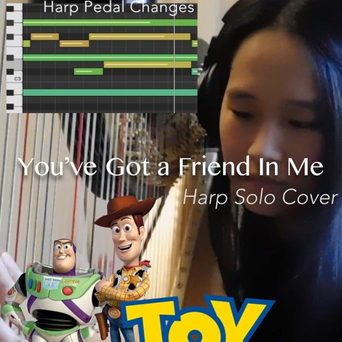 You Ve Got A Friend In Me Harp Solo Toy Story Ft Pedal Synthesia By Joanne Moo